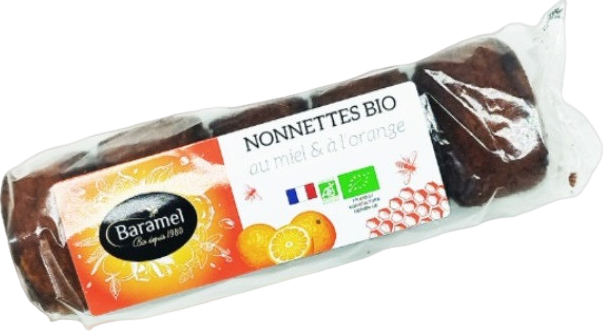 Nonettes au miel et à l'orange bio - 160g