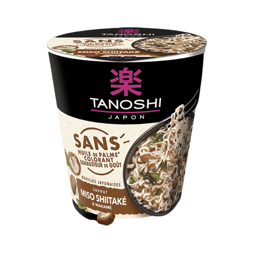 Cup de nouilles japonaises saveur miso shiitaké - 64g