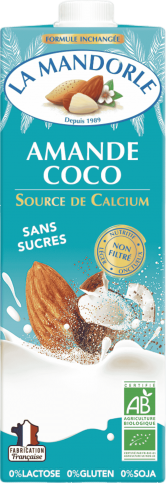 Lait amande et coco bio - 1L