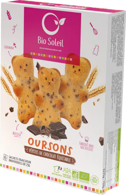 Oursons pépites de Chocolat Equitable Bio - 150g