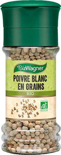 Poivre blanc en moulin bio- 50g