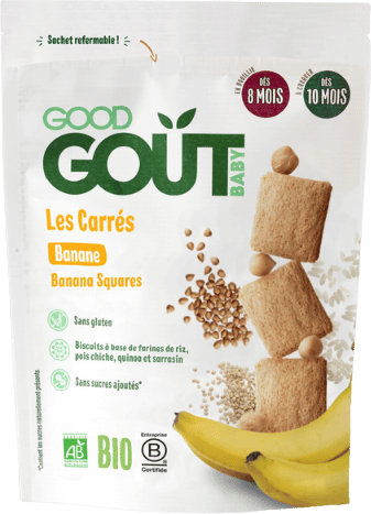 Carrés banane bio - 50g
