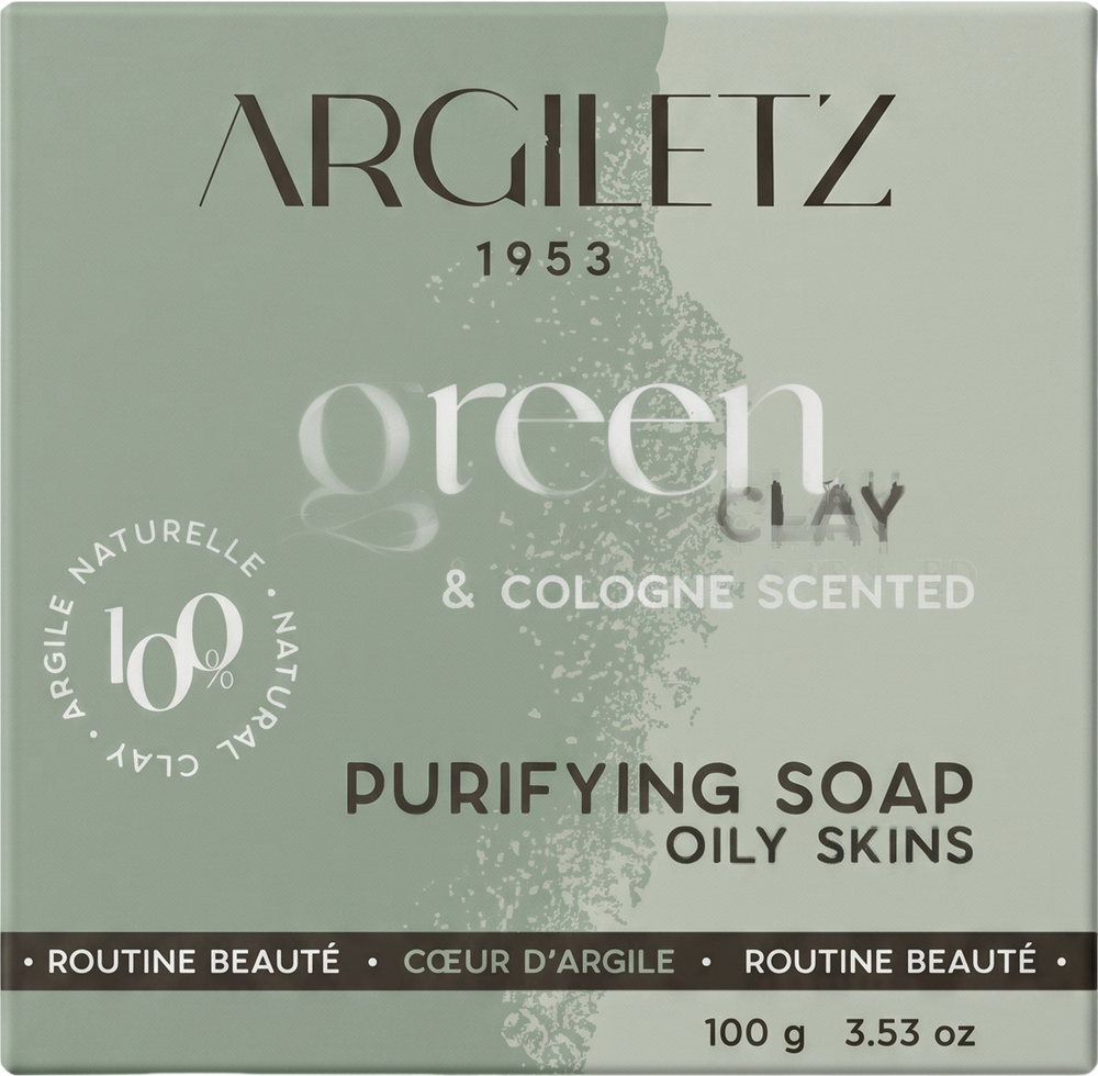 Savon purifiant argile verte parfum cologne bio - 100g