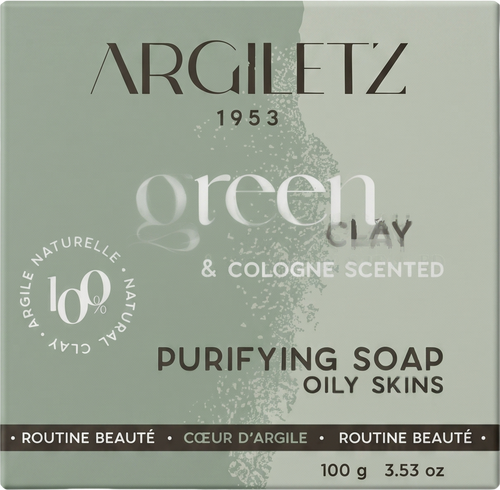 Savon purifiant argile verte parfum cologne bio - 100g
