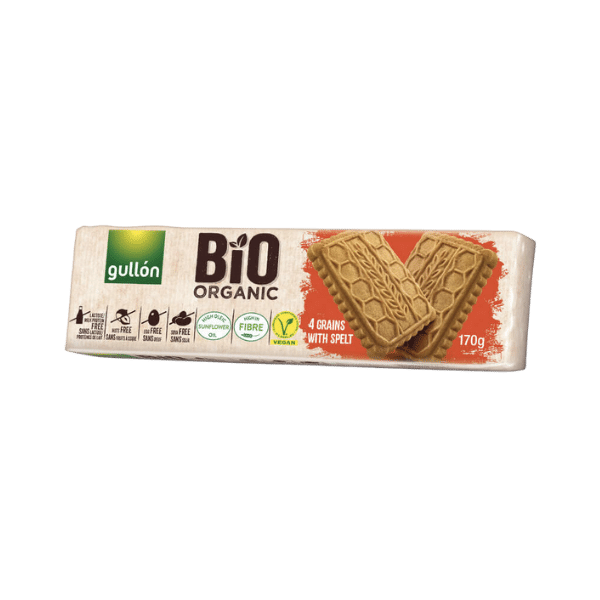 Biscuits 4 céréales et épeautre bio - 170g - Gullon