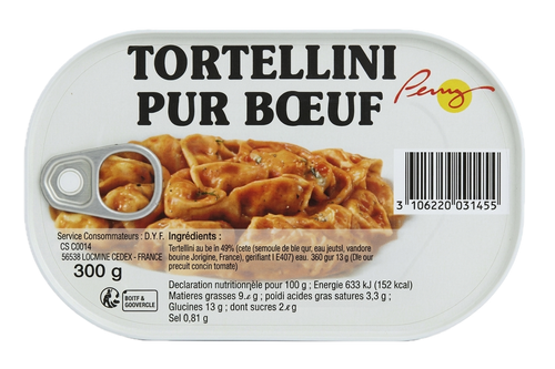Tortellini pur boeuf - 300g