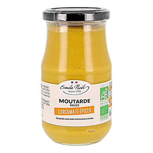 Moutarde douce curcuma et épices bio - 350g