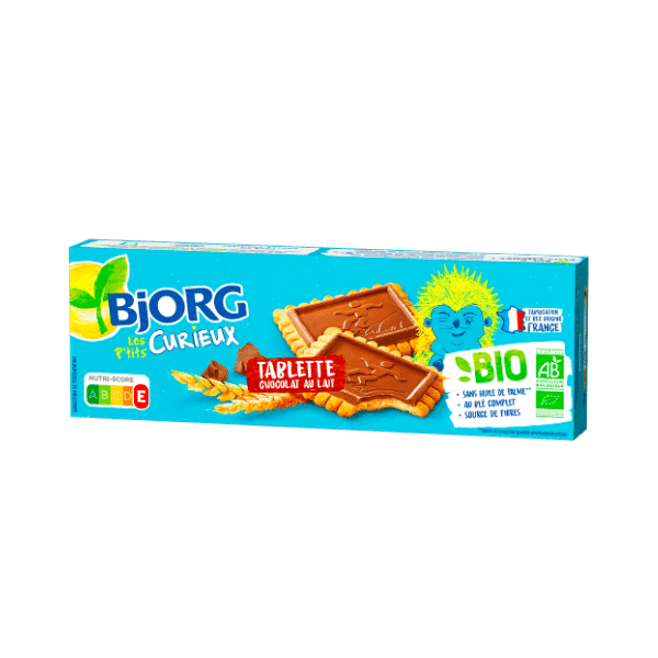 Biscuits Tablette au Chocolat au Lait bio - 126g