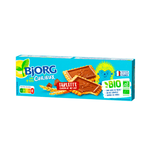 Biscuits Tablette au Chocolat au Lait bio - 126g