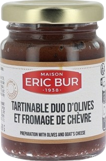 Tartinable duo d'olives et fromage de chèvre - 90g