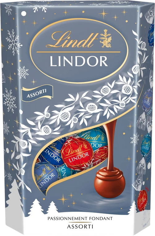 Assortiment de Chocolats Lait, Noir et Caramel Lindor - 337g