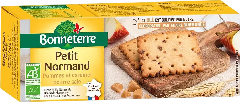 Petit normand pommes caramel bio - 140g