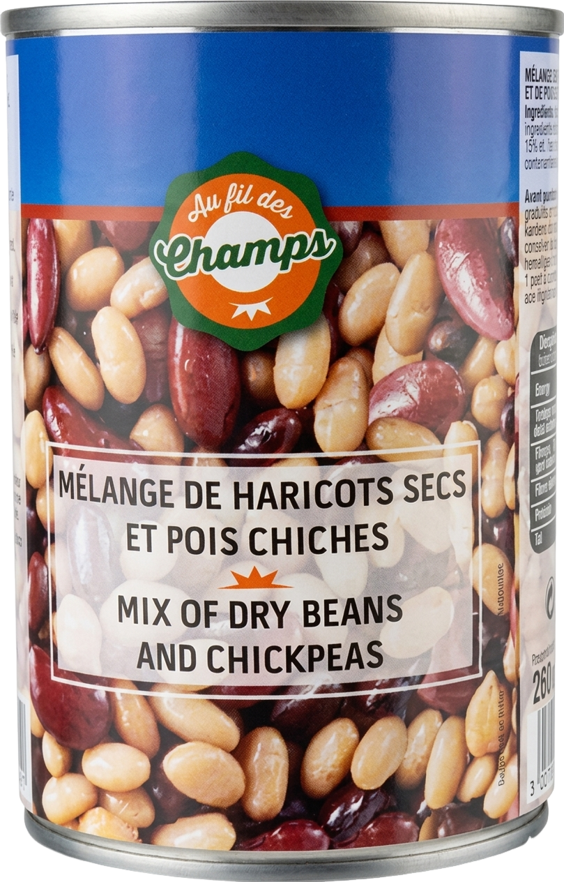 Mélange haricots secs et pois chiches - 260g