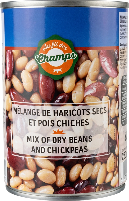 Mélange haricots secs et pois chiches - 260g