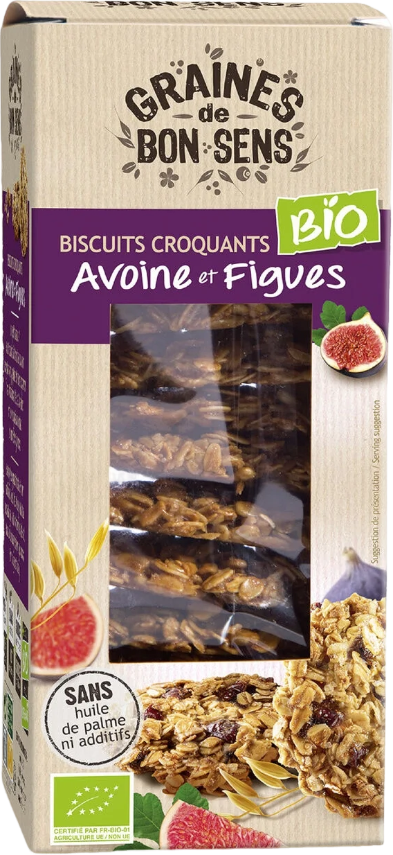 Biscuits avoine et figue bio - 150g