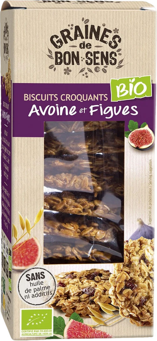 Biscuits avoine et figue bio - 150g