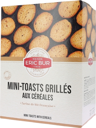 Mini toasts grillés aux céréales - 150g