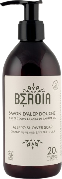 Savon d'Alep douche huile d'olive et baies de laurier bio - 300ml