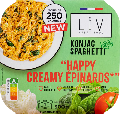 Plat konjac ricotta épinards - 300g