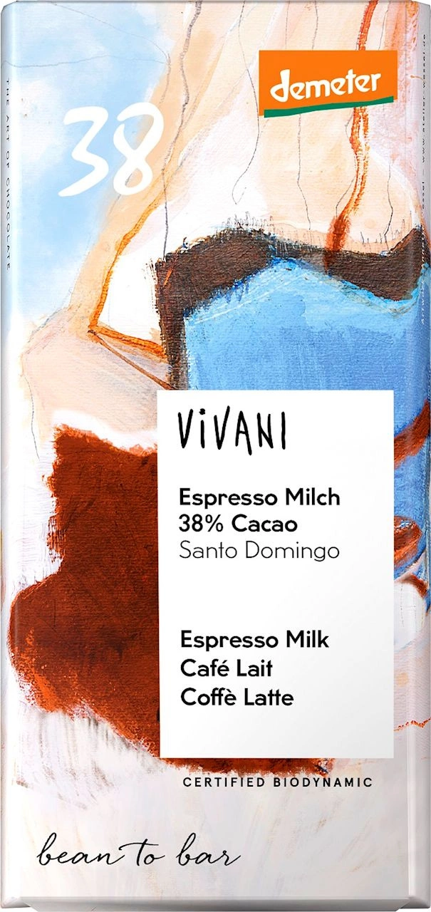 Tablette choco lait & expresso bio - 90g