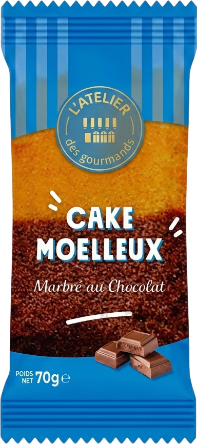 Cake marbré chocolat - 70g