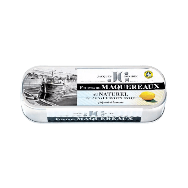 Filets de maquereaux au naturel et citron bio - 169g
