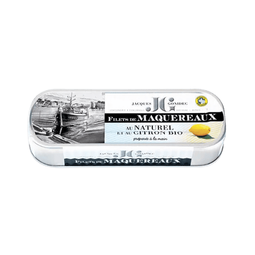 Filets de maquereaux au naturel et citron bio - 169g