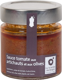 Sauce tomate aux artichauts et aux olives - 200g