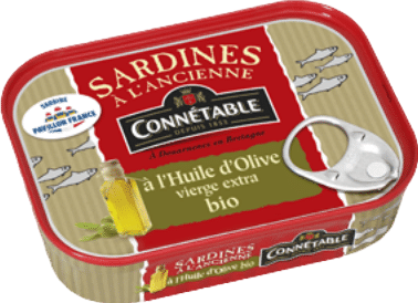 Sardines à l'huile d'olive vierge extra bio - 135g