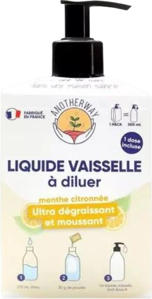 Liquide vaisselle à la menthe citronnée à diluer - 300ml