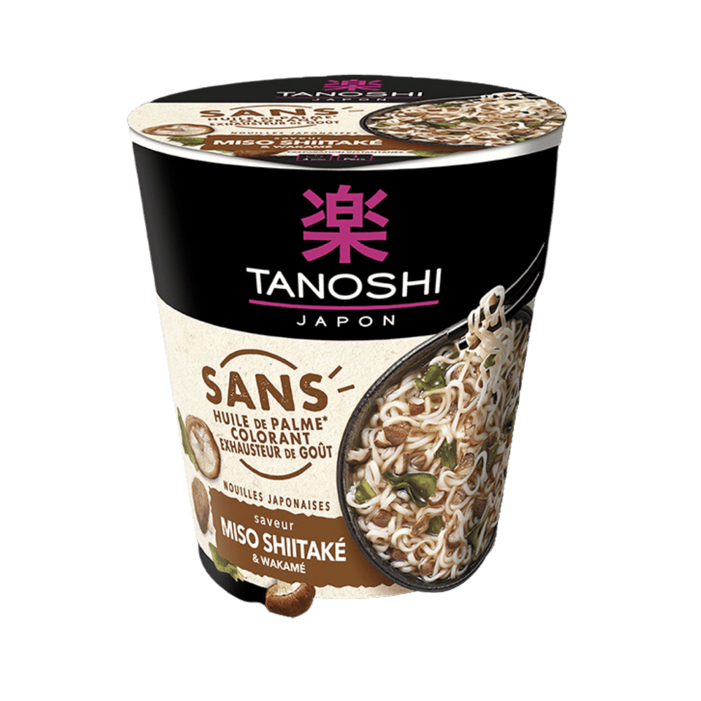 Cup de nouilles japonaises saveur miso shiitaké - 64g