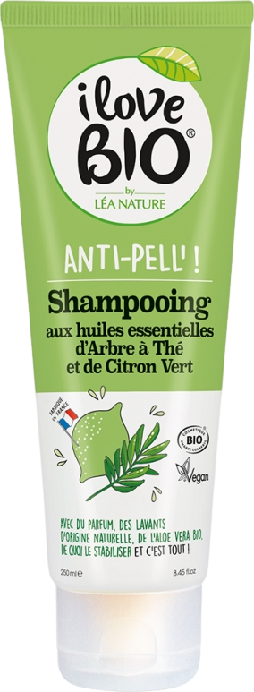 Anti-Pell' Shampoing huiles essentielles arbre à thé et citron vert bio - 250ml