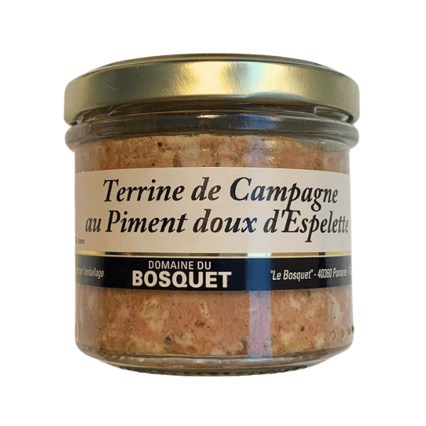 Terrine de campagne au piment doux d'Espelette - 90g