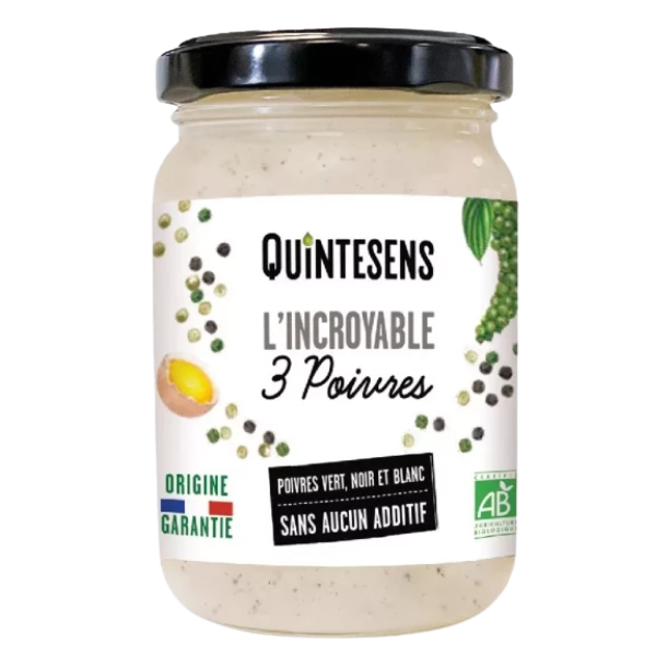 Sauce aux 3 poivres bio - 180g