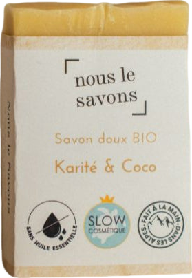 Savon doux karité & coco bio - 100g