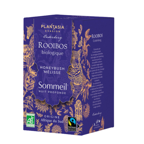 Infusion sommeil rooïbos honeybush et mélisse bio - 18 sachets