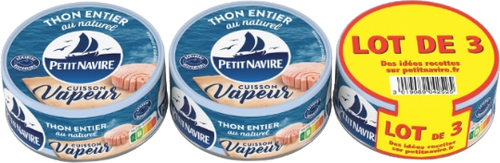 Thon vapeur nature - Lot de 3 - 390g