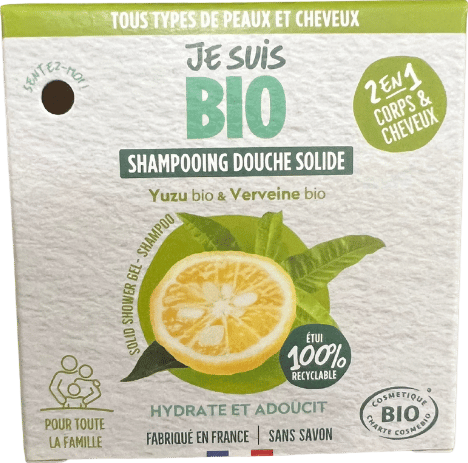 Shampooing douche solide yuzu et verveine - 110g