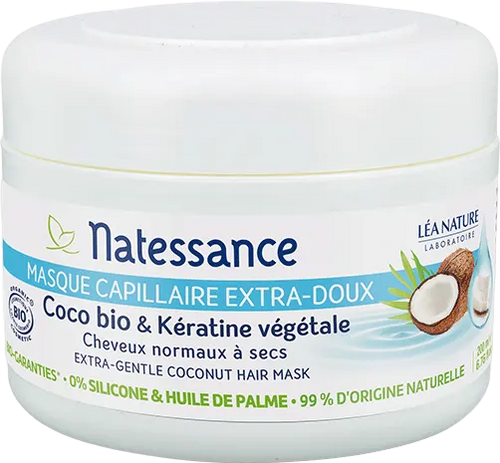 Masque capillaire extra doux coco bio et Kératine - 200ml