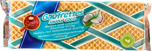 Gaufrettes saveur coco - 200g