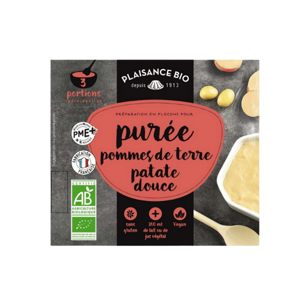 Purée de pomme de terre et patate douce bio - 90g