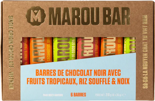 Coffret de 6 barres snack chocolatées - Edition Noël - 210g