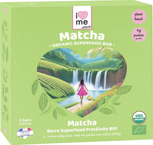 Barre protéinée au matcha bio - 3x 40g