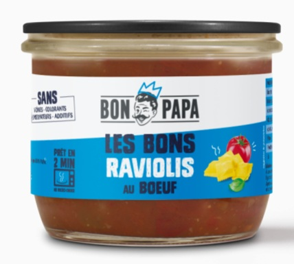 Plat préparé Les Bons Raviolis au Boeuf - 300g