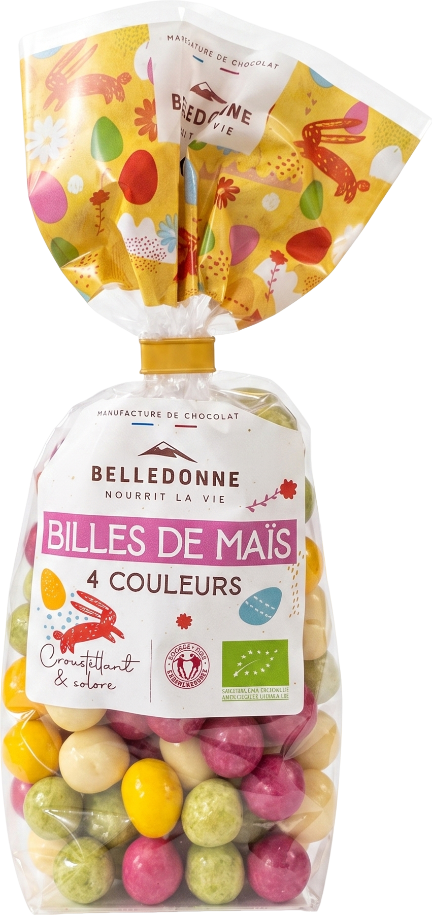 Billes de maïs enrobées de chocolat bio- 120g
