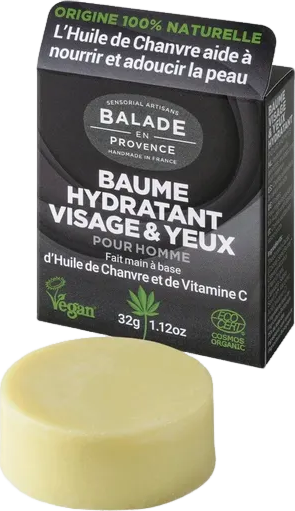 Crème solide visage pour homme bio - 32g