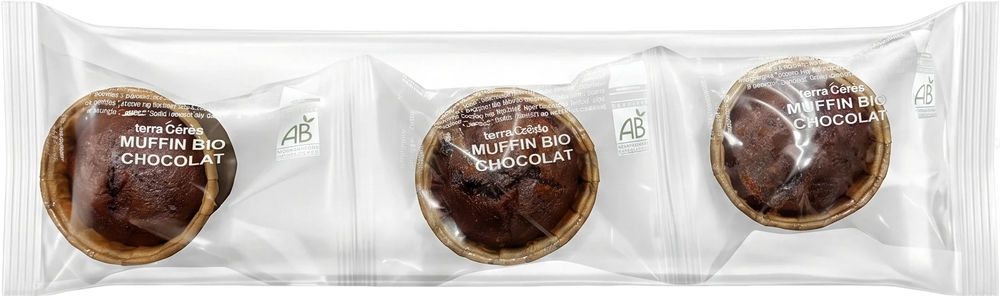 3 mini muffins au chocolat bio - 165g