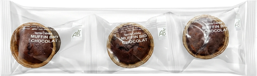 3 mini muffins au chocolat bio - 165g