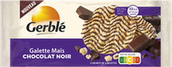 Galette maïs chocolat noir - 96g