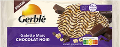 Galette maïs chocolat noir - 96g